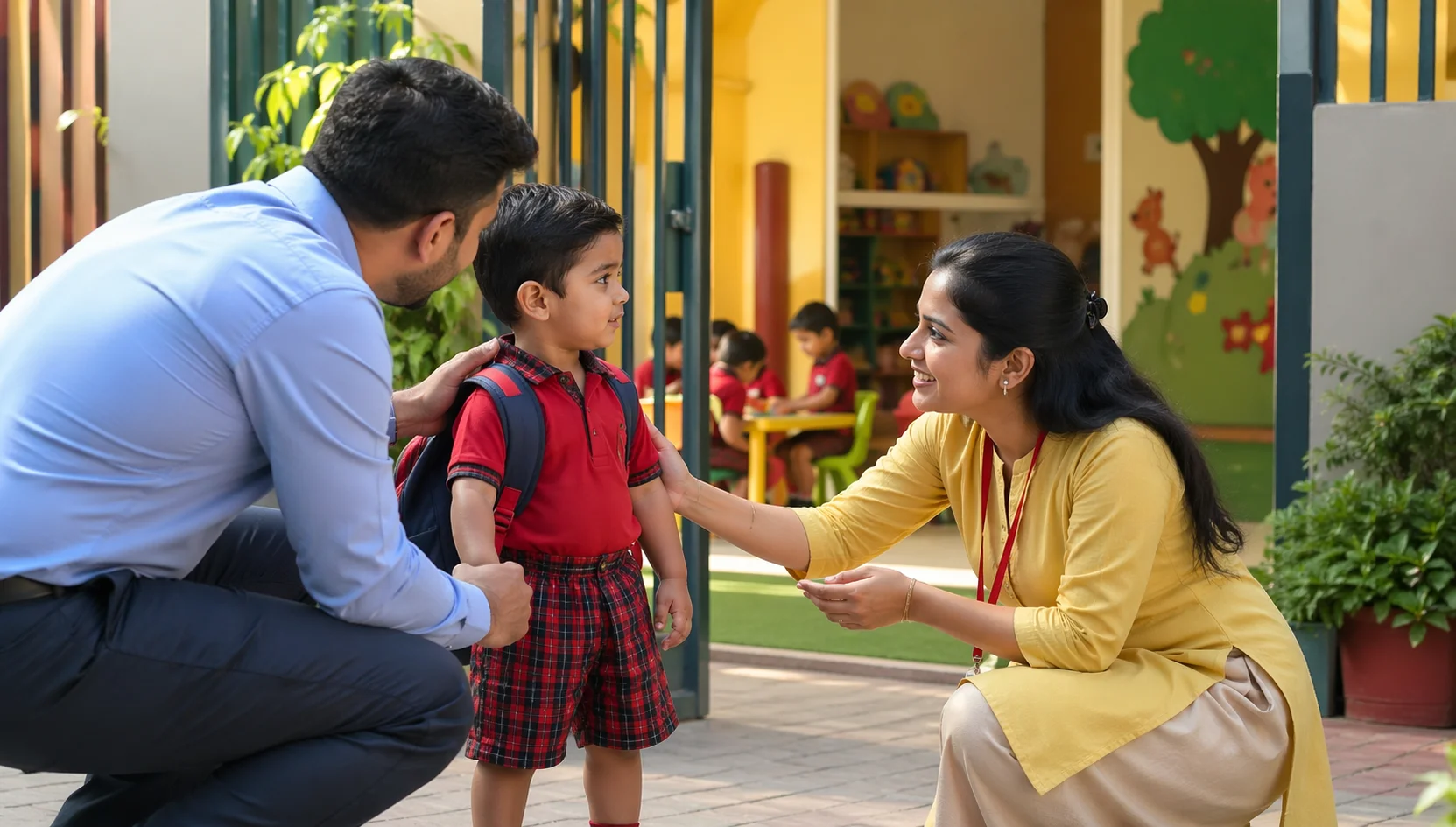 First Day at a Playschool in Noida